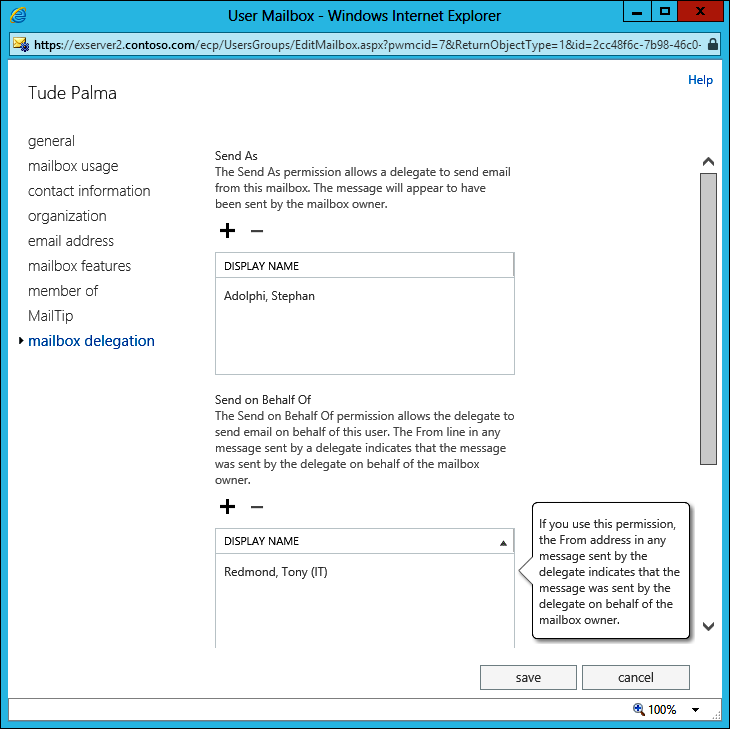 Microsoft Exchange Server 2013 Mailbox management Setting mailbox